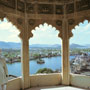 Overlooking the Lake Palace