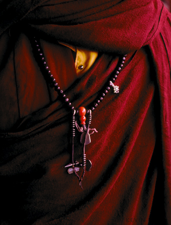 Charms, Tibetian monk