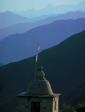 Mountain stupa